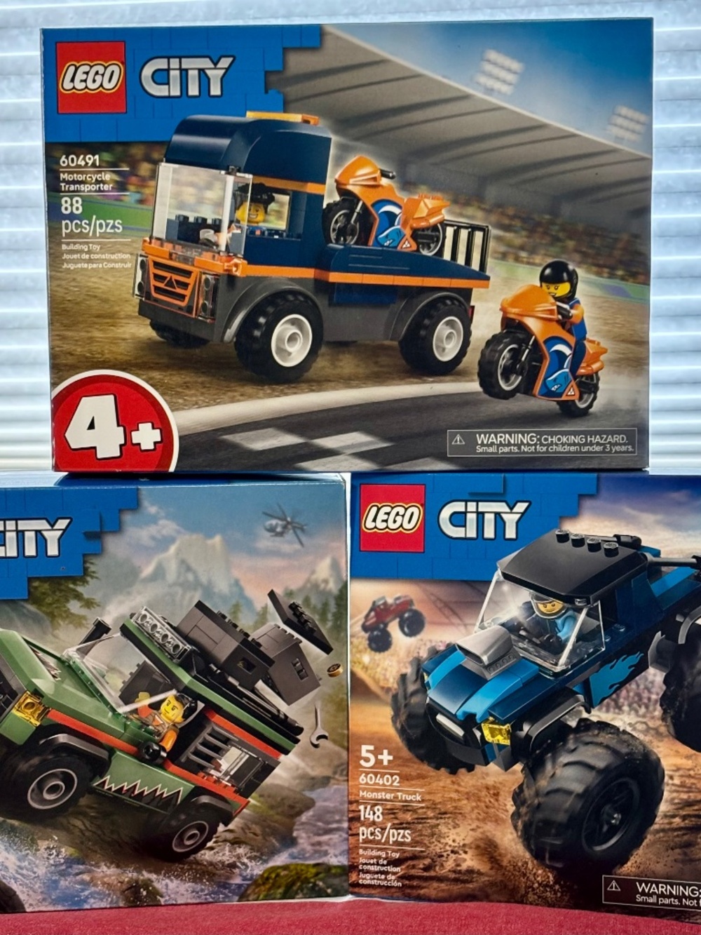 BUNDLE OF THREE LEGO CITY Vehicles: 60447, 60402 & 60491 ALL UNOPENED